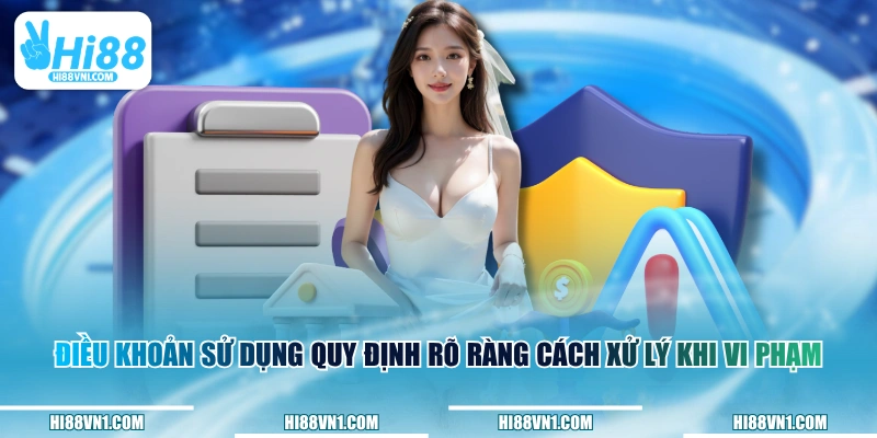 Điều khoản sử dụng quy định rõ ràng cách xử lý khi vi phạm
